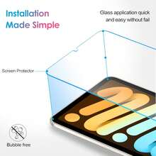 BOLLYMORE Tablet Screen Protector 2pcs Tempered Glass Screen Protector For IPad 10th Gen 10.9"(2022)/11th Gen A16 2025, Compatible With Face ID And Apple Pencil, Suitable For IPad Mini 6th/7th Generation Mother's Day Gift - 2PCS Glass - View 3