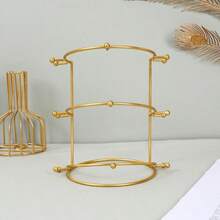 Giá trưng bày vương miện cài tóc cho cô dâu mới, giá trưng bày vương miện bằng kim loại chuyên dụng, giá trưng bày băng đô, giá trưng bày bông tai, vòng cổ và trang sức. - Vàng - Xem 10