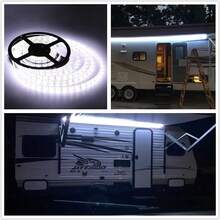 RV Awning Led Lights, 20FT 12V Camper Awning Lights For Camper Motorhome Travel Trailer Concession Stands Food Trucks, Waterproof RV Exterior Awning Light Strip For Party BBQ - white light - View 5