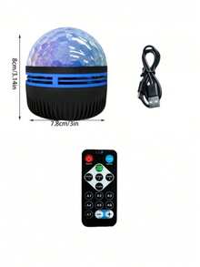 1 buah Lampu Proyeksi Gelombang Air, Lampu Malam, Lampu Baca, Lampu Meja, Lampu Proyeksi, Lampu Suasana, Cocok Untuk Kamar Tidur, Ruang Belajar, Ruang Tamu, KTV, Ruang Musik, Hadiah untuk Pasangan, Festival, Romantis, Nyaman, Lucu, Efek Pencahayaan RGB, Perubahan Warna, Dengan Remote Control, Antarmuka USB, Lampu dan Dekorasi USB, Aksesoris Komputer - cahaya polikromatik - View 11