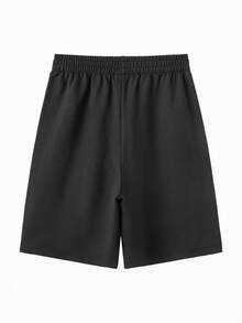 Balabala Children's Summer Quick-Dry Shorts Unisex Breathable Casual Mid-Length Outdoor Travel Daily Wear Comfortable Lightweight - Black - View 2