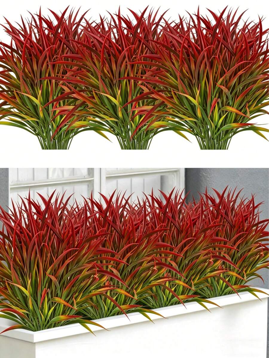 1件人造植物春季草花瓶 仿真水生植物 綠色餐桌裝飾 辦公室與農舍風格 婚禮廚房家居裝飾 婚禮花藝中心花藝布置 春秋裝飾 房間婚禮花瓶 - 彩色 - 查看 1