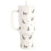 Stainless Steel 40oz Tumbler With Handle & Straw, Reusable Large Capacity  Cup, Hot Cold Insulation, Office Home Spring Mother's Day Gift - 月亮貓 - 查看 2