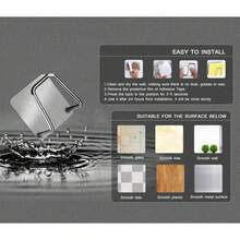 Bộ 4 giá đỡ miếng bọt biển bằng thép không gỉ có keo dính dùng cho nhà bếp và phòng tắm, giá đựng đồ nhà bếp bền và tiện dụng, giá đỡ miếng bọt biển chống thấm nước và chống gỉ dùng cho bàn chải rửa chén và khăn lau bát đĩa. - Nhiều màu - Xem 8