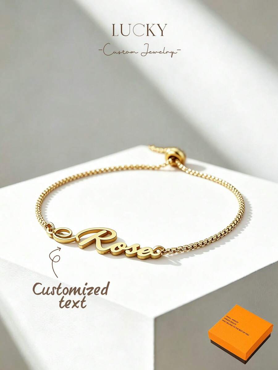 Dây chuyền tên ngọc trai cá nhân hóa vàng 18K, phù hợp cho mẹ, phù dâu, quà cưới, quà tặng phụ nữ, ngọc trai nước ngọt - Kiểu vòng tay 3 - Xem 1