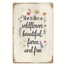 2D Plane - 1 Festive Plaque| Wall-Mounted Decorative Sign With Easter And Independence Day Themes, Iron Wall Art Sign, Perfect For Home Or Garden Decoration, 2D Flat Classic Style - 1PC - View 1