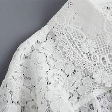 1pc Women's Black Lightweight Sheer Shawl, Hollow Minimalist Fashionable Breathable Detachable Dickey Collar Peterpan Shirt Collar, Elegant Chiffon Spring/Summer,Festival,Travel - Áo sơ mi trắng cổ bèo nhún - Xem 11