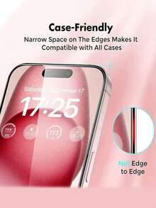 4pcs High-Definition Shockproof Tempered Glass Screen Protector, Suitable For IPhone 17/17 Pro/17 Pro Max/16 Pro Max/16 Pro/16/15/14/13/12/11/XR/XS/X. Anti-Explosion, Anti-Crack, Anti-Scratch. Tempered Glass Screen Protector With Rounded Edges To Prevent Hand Injury, No Bubbles, No White Edges, Sensitive Touch, Easy Installation, Compatible With Various Phone Cases. Stylish And Practical, Dual Protection. - Clear - View 2