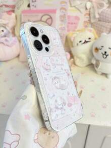 1 pieza, Notas adhesivas blancas y dulces de la hermana Ins con gatos y perros siguiendo a Iphone17/Iphone17promax/Iphone16Promax/Iphone15pro/Iphone14 Iphone13/12/11 como regalo para la familia/amigo/hermana/novia en el Día de San Valentín/cumpleaños/Día de la Madre. - Rosa - Ver 3