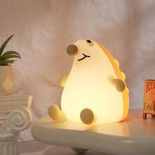 Đèn ngủ LED hình nhím dễ thương, đèn ngủ hình động vật đáng yêu, đèn ngủ cho con bú bằng silicon, đèn cảm ứng có thể điều chỉnh độ sáng, cổng Type-C, đèn ngủ LED mềm mại, quà tặng thú vị, đèn ngủ, đèn ngủ cảm ứng silicon có thể điều chỉnh độ sáng và hẹn giờ, đèn ngủ sạc USB. - Nhiều màu - Xem 11