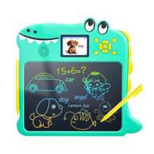 GCCSJ Kids Drawing Board,Dinosaur Shaped LCD Writing Tablet For Kids - Educational Toy Doodle Board With Colorful Drawing Screen & Sound, Reusable Electronic Writing Pad For Boys Girls, Ideal Birthday/Christmas/Easter Gifts, Back To School & Travel Entertainment Kids Drawing Board (Green) - Green - View 11