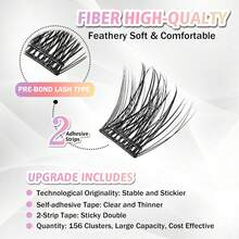 [Lowest Price In 30 Days]Self Adhesive Eyelashes, 120 Pcs Self Adhesive Eyelash Clusters, No Glue Needed, 2-Strip Tape - Longer Lasting, No Sticky Pre Glued Eyelashes (Volume-Mixed) - 第一步:按下音量鍵 - 查看 4