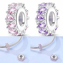 Colorful Teardrop Geometric Spacer Stopper Sloth And Cat Clip Charms Beads For Original Bracelets – DIY Jewelry For Women: Simple And Elegant Charms Gift - Gold Or Silver - View 2