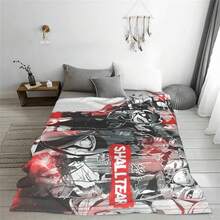 Anime Overlord Shalltear Bloodfallen Blanket Unisex Blankets Soft Plush Fleece Throw Blankets For Couch Sofa Bedding Living Room - màu đen - Xem 3