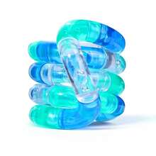Rainbow Electroplated Metal Finger Pressure Relief Trainer, Colorful Iridescent Metallic Slow Rebound Squeeze Toy, Adult Focus Training & Anxiety Relief Hand Exercise Tool, Suitable For Office Stress Relief/Study Companion/Habit Management/ Desk Toy - Multicolor - View 29