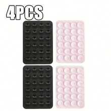 4pcs Silicone Phone Suction Cup Holder, Light Pink + Light Purple, Silicone Phone Stand, Compatible With All Phone Models, Easy To Install, Battery-Free, 4pcs/Pack, Gift For Friends/Ideal Holiday Gift, Halloween Gift, Christmas Gift - Multicolor - View 15