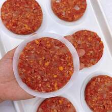 500 pièces Papier de cuisson en silicone enduit rond de 4,7 pouces, feuilles de séparateur de galettes de hamburger anti-adhésives, convient pour la cuisine, le restaurant, l'extérieur - Multicolore - Voir 6