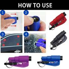 2026 New Model 1pc Car Window Breaker Multi-Function Mini Safety Hammer - Essential For Emergency Escape. Crafted From High-Strength Materials With A Compact Design And Powerful Functionality. Effortlessly Shatters Windows And Swiftly Cuts Seatbelts, Providing Reliable Protection In Emergencies. - A - View 9