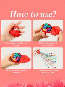 5/10pcs Residue-Free Colorful Paper Ribbons, Soft Lint-Free Party Decoration Streamers, Suitable For Graduation, Birthday, Wedding, Retirement And Various Holiday Party Decorations - Multicolor - View 10