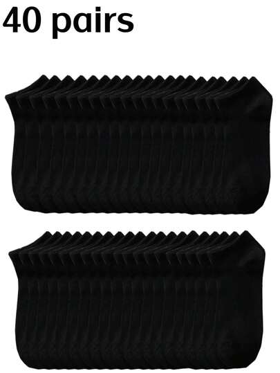 40 pares de calcetines medianos para mujer, calcetines de moda para damas, calcetines transpirables y cómodos para mujeres