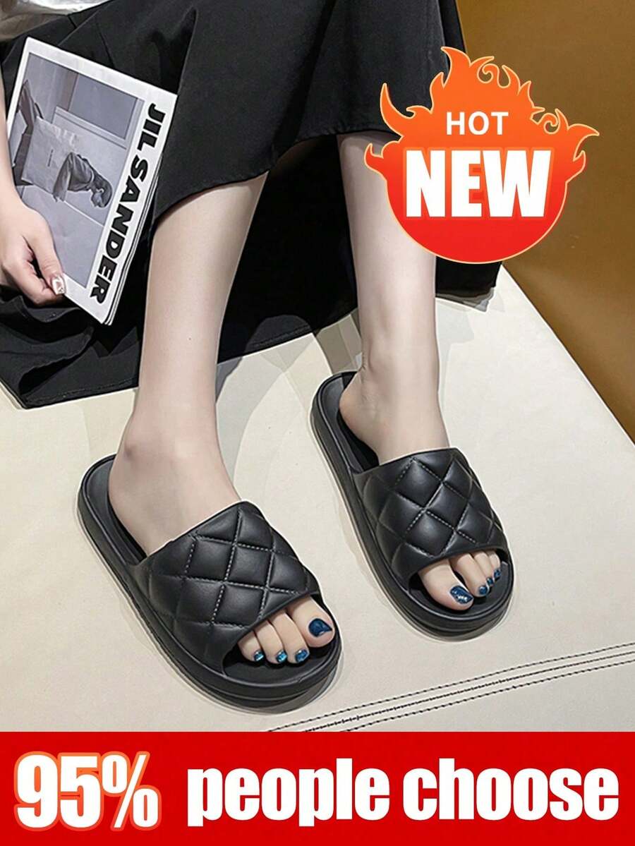 Dép đi trong nhà unisex, dép chống trượt dùng trong nhà tắm, dép EVA trong nhà, dép nhẹ, êm ái dùng trong nhà tắm, dép hở mũi dễ vệ sinh. Giày dép thoải mái đa năng, phù hợp cho trong nhà, ngoài trời, nhà cửa, hồ bơi, bãi biển và spa. - màu đen - Xem 1