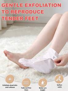 5 Packs Foot Peeling Mask Exfoliant For Peeling Off Calluses, Natural Exfoliator For Dry Dead Skin, Callus, Repair Rough Heels Soft Smooth Touch, Moisturizing And Nourishing Foot Care - View 4