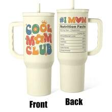 Stainless Steel 40oz Tumbler With Handle & Straw, Reusable Large Capacity  Cup, Hot Cold Insulation, Office Home Spring Mother's Day Gift - 酷媽俱樂部 - 查看 2