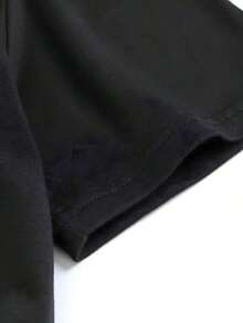 Camiseta de mujer moderna, informal, para fiestas y para estar en casa, 100% algodón, corte holgado. . De corte holgado. Si mi boca no lo dice, mi cara sí lo hará. Camiseta de mujer, casual, con gráfico divertido, manga corta, 1 pieza, novedosa, cuello redondo, top oversize, 100% algodón, estilo vintage urbano, unisex, holgada, de algodón, manga corta, cuello redondo, camiseta. - Negro - Ver 4