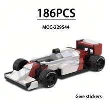 Bloques de Construcción de Coche de Carreras F1, Vehículo Campeón de Carreras de 8 Rejillas (Con Pegatinas), Regalo de Cumpleaños para Niños, Regalo de Navidad - MOC-216948 - Ver 34