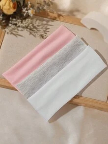 Women Bandana 3pcs Women Simple Solid Color Casual Sports Wide Headband, Sweat-Absorbent & Anti-Slip, Suitable For Daily Jogging, Workout, Fitness, Yoga Fashion Hair Accessories Classic Hair Bands, Hairband Fall Winter For Vacation Outfits Woman Elegant Scarf Summer Outfits - Multicolor - View 6