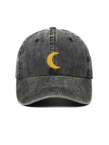 1pc Men's Adjustable Washed Moon Outdoor Sports Beach Casual Street Printed Baseball Cap, Suitable For Spring And Autumn,Holiday,Travel - Multicolor - View 10