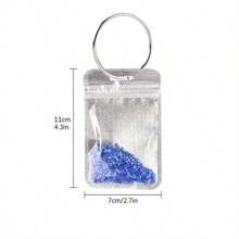 100pcs Reusable PVC Zipper Storage Bags For Diamond Painting Accessories, Beads & Craft Supplies - Clear Mesh Organizer Pouches Ideal For Home & Office Use, Craft Storage Solution|Transparent Mesh Design - Multicolor - View 4