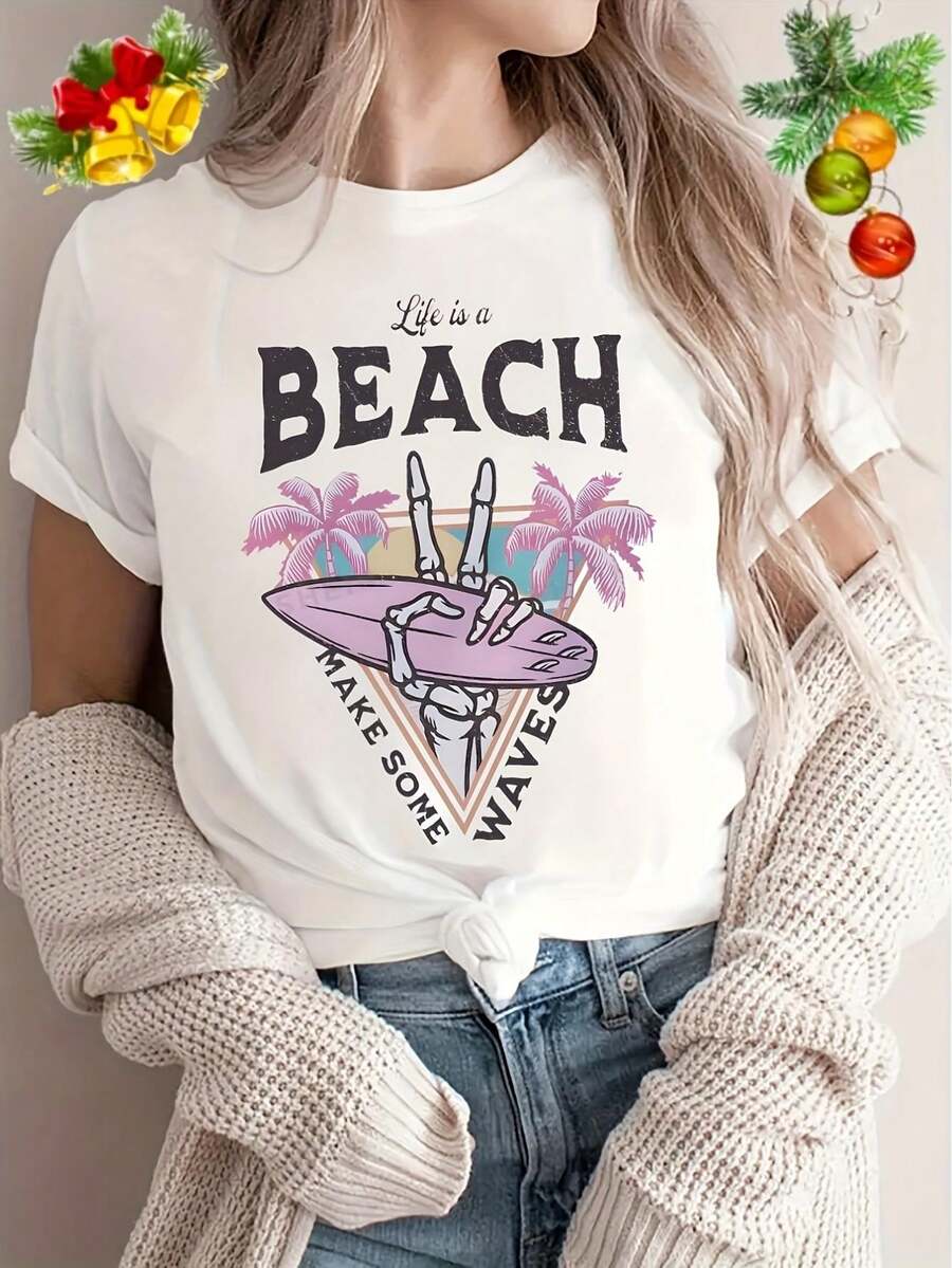 Women T-Shirts - White - View 1