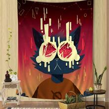 Night In The Woods Classic Anime Printed Large Wall Tapestry Hanging Tarot Hippie Wall Rugs Dorm Cheap Hippie Wall Hanging - 圖2 - 查看 8