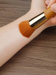 Dual-Ended Foundation Concealer Makeup Brush Rounded Taperd Flawless Brush Ideal For Liquid Cream Powder Blending Concealer - Multicolor - View 5