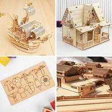 7 片装椴木板，适用于工艺品制作 - 12 x 8 英寸 - 3 毫米厚胶合板，表面光滑 - 未加工木板，适用于激光切割、木刻、建筑模型、染色 - A - 查看 8