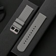 Men Tire Texture Watch Band 18mm 20mm 22mm 24mm Quick Release Spring Bar Waterproof Replacement Silicone Watch Strap - Mouldless - View 21