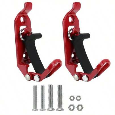 1-2 Khóa cố định cho giá để hành lý trên nóc xe, giá đỡ xẻng bằng kim loại và cao su, khóa cố định cho tay cầm rìu cứu hỏa.