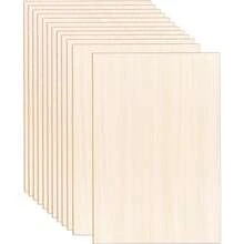 7 片装椴木板，适用于工艺品制作 - 12 x 8 英寸 - 3 毫米厚胶合板，表面光滑 - 未加工木板，适用于激光切割、木刻、建筑模型、染色 - A - 查看 10