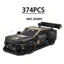Bloques de Construcción de Coche de Carreras F1, Vehículo Campeón de Carreras de 8 Rejillas (Con Pegatinas), Regalo de Cumpleaños para Niños, Regalo de Navidad - MOC-216948 - Ver 10
