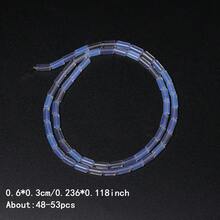 6x3mm 天然石柱狀虎眼石 玫瑰錳礦石 蛋白石 非洲綠松石 散珠 間隔珠，適用珠寶DIY手鍊項鍊，女性禮物 - Beads - 查看 8