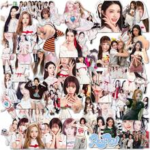 65入 Hearts2Hearts RUDE! 單人防水裝飾貼紙，高畫質 DIY 手帳貼紙，K-Pop 女團應援周邊，適合 Choi Ji-Woo、Kim Joo-Eun、Yoo Ha-Ran 及多款單人造型，高畫質印刷，PVC 防水材質，不留殘膠，適用於筆記本、手機殼、行李箱、水壺、手帳裝飾，生日、節日、情人節、畢業禮物，粉絲收藏必備，2026 新款 - 彩色 - 查看 1