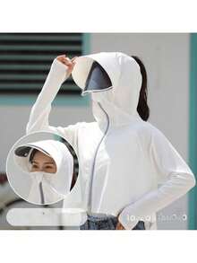 Women's 50+ Sun Protection Jacket Hooded Cooling Shirt Hiking Outdoor Performance - Pink - View 2
