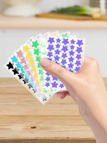 960/480/240/40pcs Cute Star-Shaped Mask Stickers - Decorative Stickers, Cosmetic And Decorative Accessories, Suitable For Party, Party Face Decoration Stickers, Holiday Party Decoration Stickers, For Decorative Use Only. - Pink - View 6