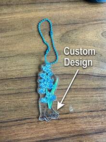 1 pieza Regalos de flores de cumpleaños personalizados, bolsas de lona personalizadas y llaveros a juego - Perfecto para su cumpleaños, su madre, su mejor amiga o cualquier madre - Ideas de regalo lindas y creativas. - Multicolor - Ver 8