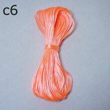 1pc/1set, 20m/Pc 1.5mm Wide Polyester DIY Jewelry Handmade Rope, Dyed Nylon Thread, Chinese Knot Rope, DIY Bracelet Necklace Rope, Shamballa Rope, Used For Gift Box Packaging, Bracelet Rope, Paper Roll Binding, Korean Thread, Gift Binding Rope, Beading Rope, Wedding Party Colorful Rope, Textile Colorful Rope, Hair Braid Decoration Rope, Seven-Color Rainbow Gift Line Rope, 10pcs/15pcs Pack, Gift Binding Rope, Tassel Making Rope, Jade Thread Fine Rope - Wire - View 13