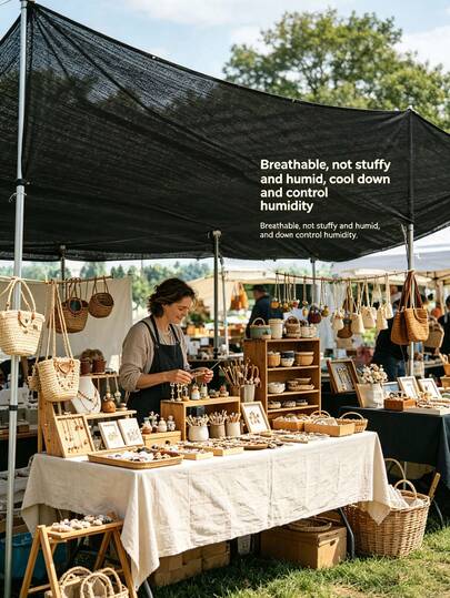 1pc Waterproof Awning Roof Shed Sun Shade Cloth Tent Ceiling Cover, Garden, Courtyard, Canopy, Sunshade Cloth, Tent Roof Without Pole 118.11x118.11inch 118.11x102.36inch 98.43x102.36inch