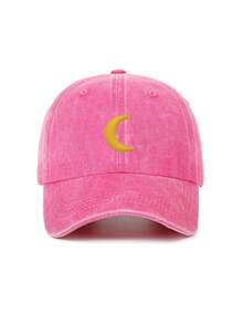 1pc Men's Adjustable Washed Moon Outdoor Sports Beach Casual Street Printed Baseball Cap, Suitable For Spring And Autumn,Holiday,Travel - Multicolor - View 11