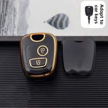1 chiếc vỏ bọc chìa khóa điều khiển từ xa ô tô phù hợp với Peugeot 307/206/207/ C2/Picasso, chất liệu TPU mềm bền, món quà lý tưởng. - Nhiều màu - Xem 10