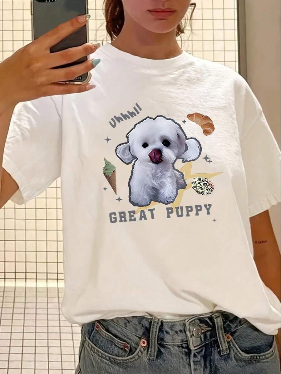 Women T-Shirts - White - View 1